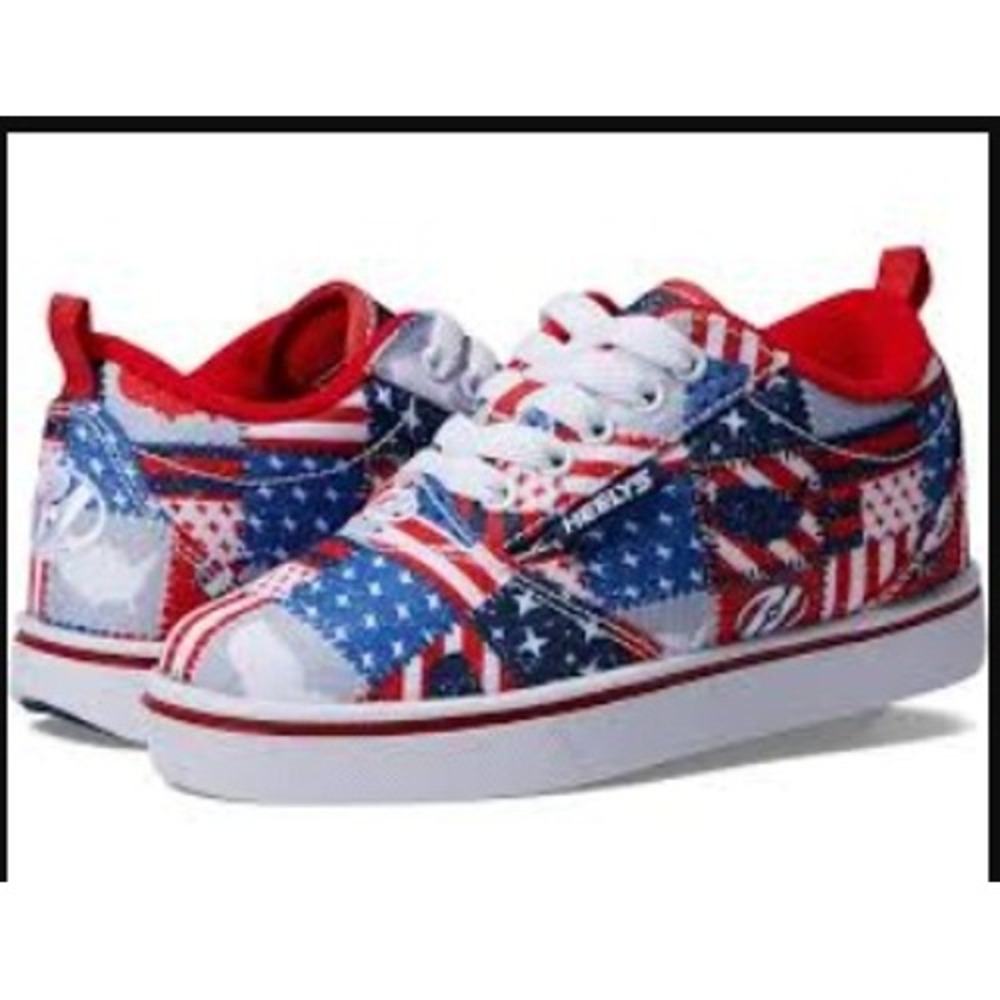 Heelys Pro 20 American Flag Skates Sneakers Men 7‎ Women 8 NEW Red White Blue